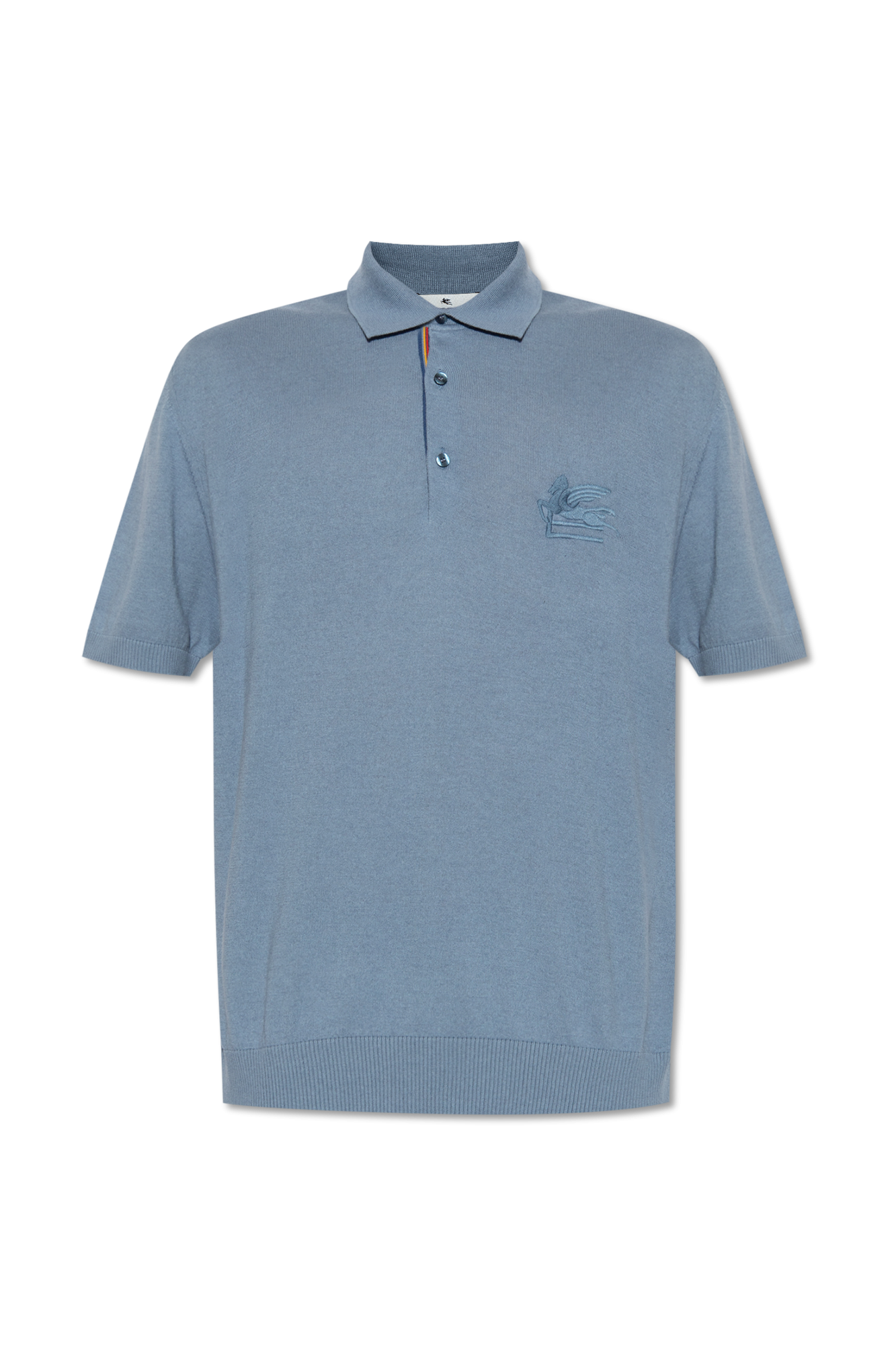 Blue Polo shirt with logo Etro - Polo Ralph Lauren crochet-knit